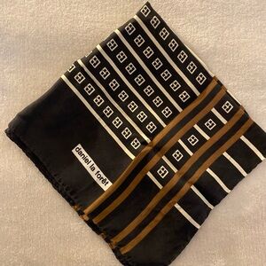 💎 Daniel La Forêt Black and Brown Scarf 17 Inches